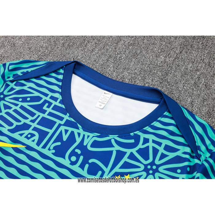 Chandal del Brasil 24-25 Manga Corta Verde - Pantalon Corto